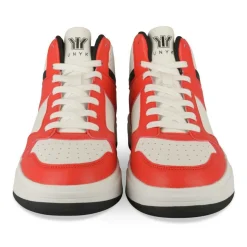 Baskets BLANC Garçon Motif Uni Lacets