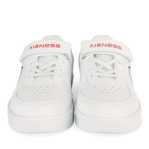 Baskets BLANC Garçon Motif Uni Scratch