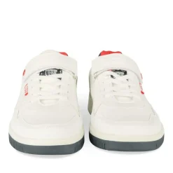 Baskets BLANC Garçon Motif Uni Scratch