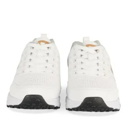Baskets BLANC Garçon Motif Uni Lacets