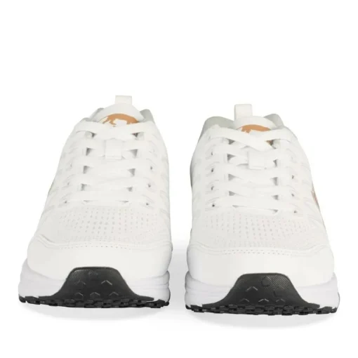 Baskets BLANC Garçon Motif Uni Lacets