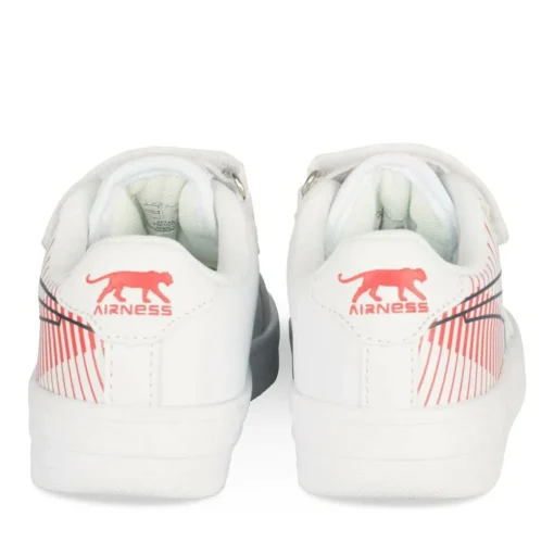 Baskets BLANC Garçon Motif Uni Scratch