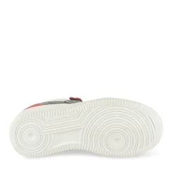 Baskets BLANC Garçon Motif Uni Scratch