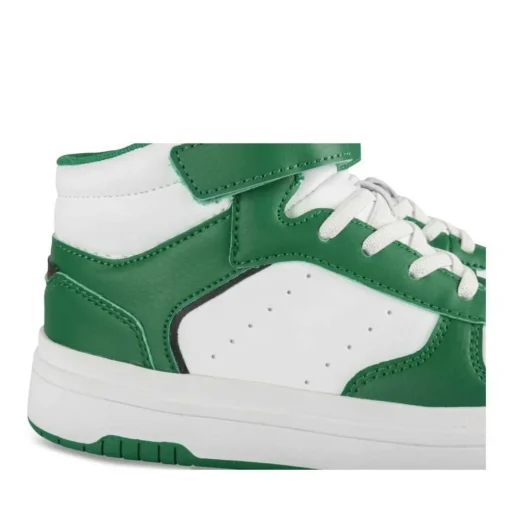Baskets BLANC Garçon Motif Uni Scratch