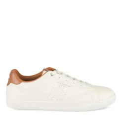 Baskets BLANC Homme Motif Uni A Enfiler