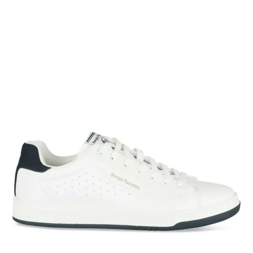 Baskets BLANC Homme Motif Uni Lacets