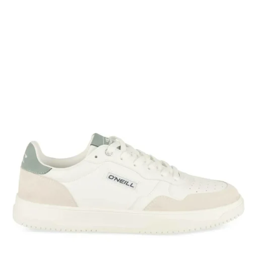 Baskets BLANC Homme Motif Uni Lacets
