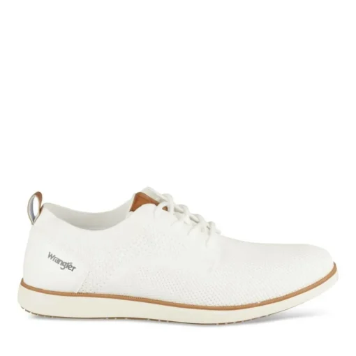 Baskets BLANC Homme Motif Uni Lacets