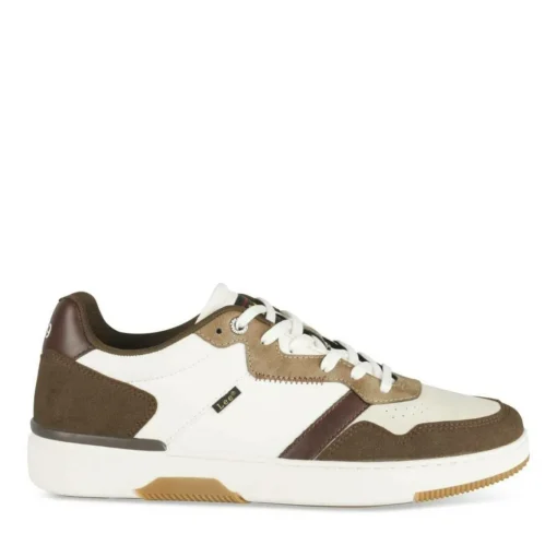 Baskets BLANC Homme Motif Uni Lacets