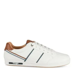 Baskets BLANC Homme Motif Uni Lacets
