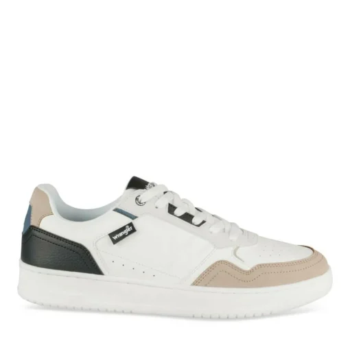 Baskets BLANC Homme Motif Uni Lacets