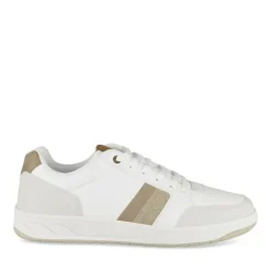 Baskets BLANC Homme Motif Uni A Enfiler