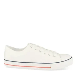 Baskets BLANC Homme Motif Uni Lacets