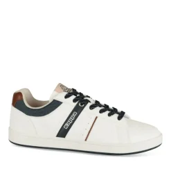 Baskets BLANC Homme Motif Uni Lacets