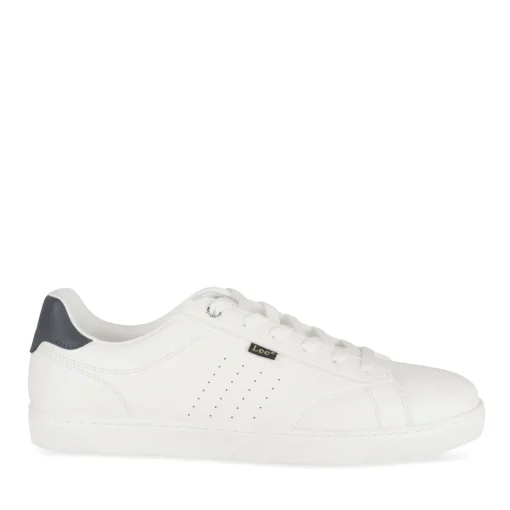 Baskets BLANC Homme Motif Uni Lacets
