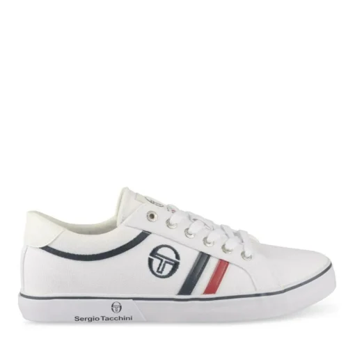 Baskets BLANC Homme Motif Uni Lacets
