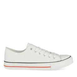 Baskets BLANC Homme Motif Uni Lacets