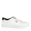 Baskets BLANC Homme Motif Uni A Enfiler