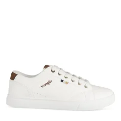 Baskets BLANC Homme Motif Multicolore Lacets
