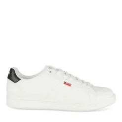 Baskets BLANC Homme Motif Uni A Enfiler