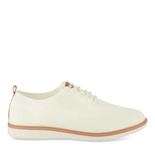 Baskets BLANC Homme Motif Uni Lacets