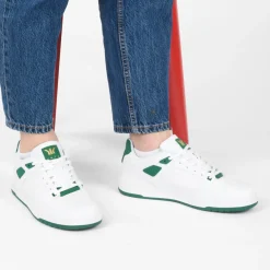 Baskets BLANC Homme Motif Uni Lacets