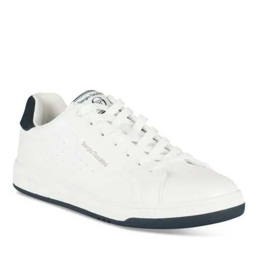 Baskets BLANC Homme Motif Uni Lacets
