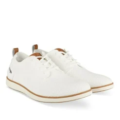 Baskets BLANC Homme Motif Uni Lacets