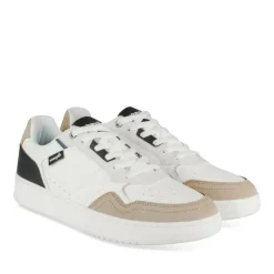 Baskets BLANC Homme Motif Uni Lacets