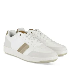 Baskets BLANC Homme Motif Uni A Enfiler