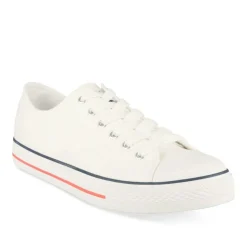 Baskets BLANC Homme Motif Uni Lacets