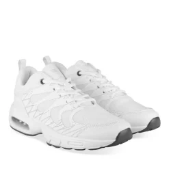 Baskets BLANC Homme Motif Uni Lacets