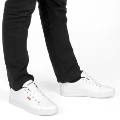 Baskets BLANC Homme Motif Uni Lacets