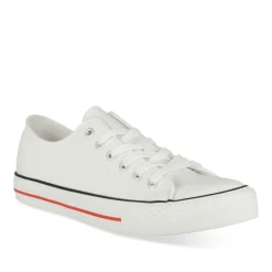 Baskets BLANC Homme Motif Uni Lacets