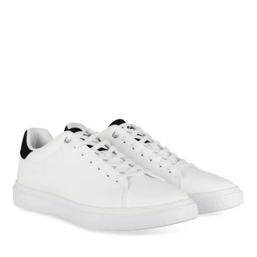 Baskets BLANC Homme Motif Uni Lacets