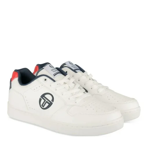 Baskets BLANC Homme Motif Uni Lacets