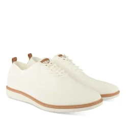 Baskets BLANC Homme Motif Uni Lacets