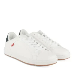 Baskets BLANC Homme Motif Uni A Enfiler