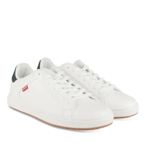 Baskets BLANC Homme Motif Uni A Enfiler
