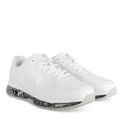 Baskets BLANC Homme Motif Uni Lacets