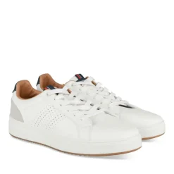 Baskets BLANC Homme Motif Uni Lacets