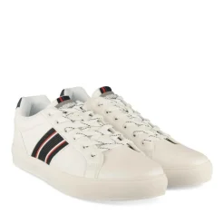 Baskets BLANC Homme Motif Uni Lacets