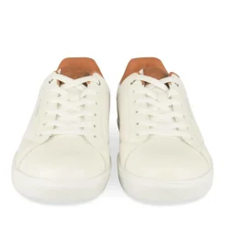 Baskets BLANC Homme Motif Uni A Enfiler