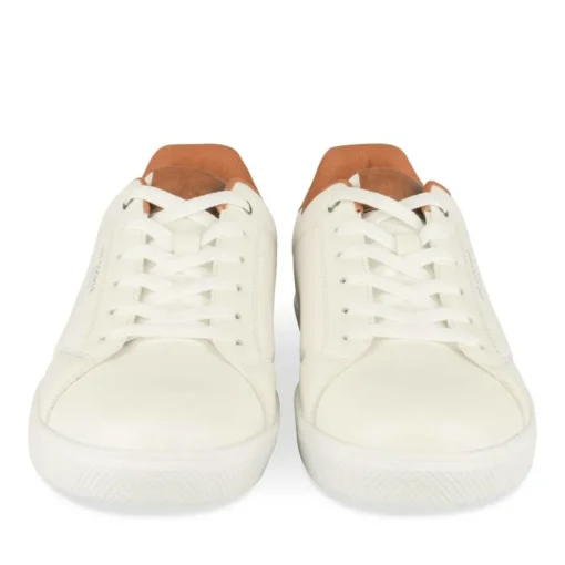 Baskets BLANC Homme Motif Uni A Enfiler