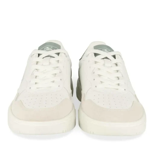 Baskets BLANC Homme Motif Uni Lacets