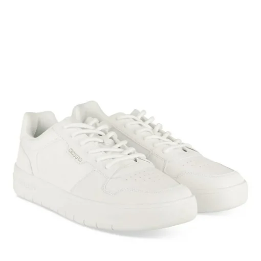 Baskets BLANC Homme Motif Uni Lacets