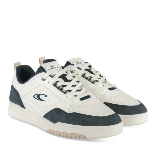 Baskets BLANC Homme Motif Uni Lacets