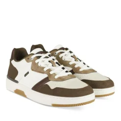 Baskets BLANC Homme Motif Uni Lacets