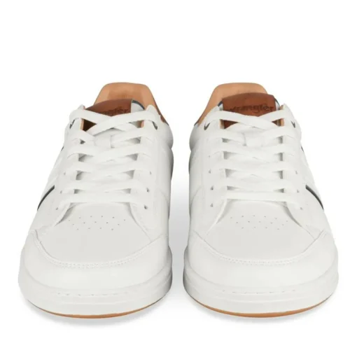Baskets BLANC Homme Motif Uni Lacets