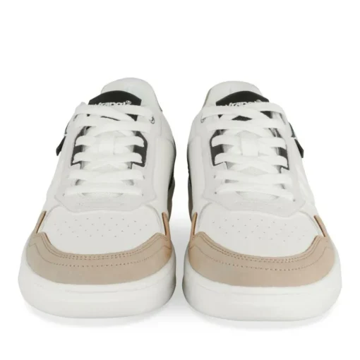 Baskets BLANC Homme Motif Uni Lacets